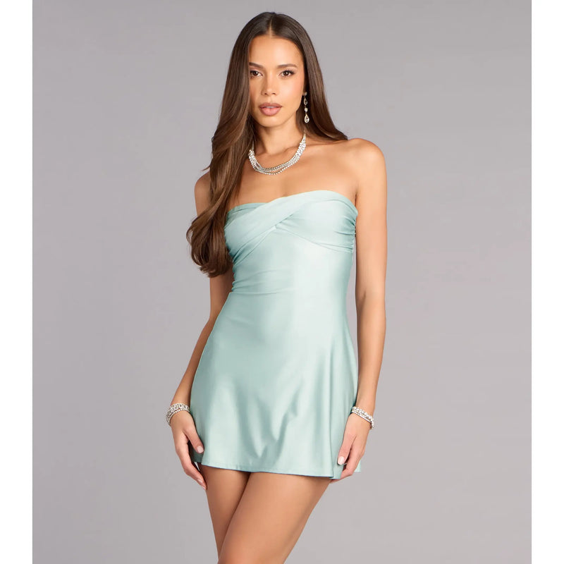 Sweet on You Strapless Mini Dress